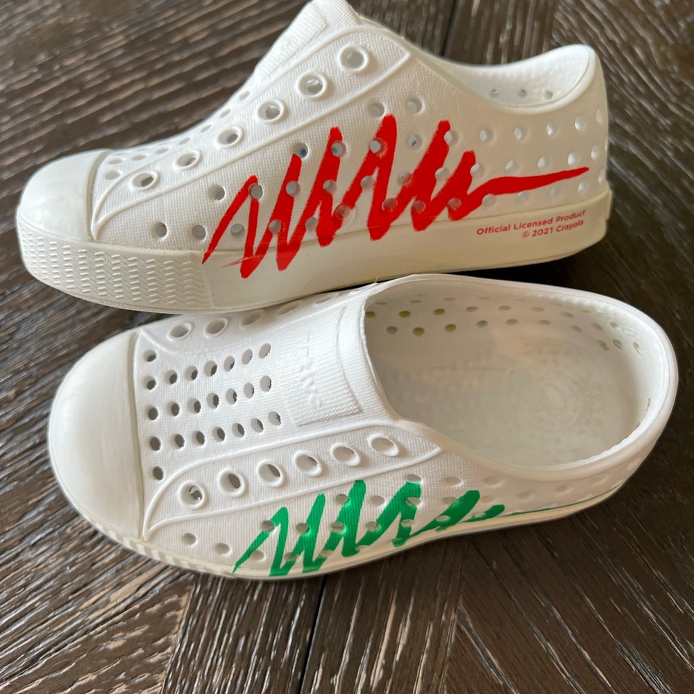 Toddler White Native shoes